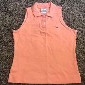NWT Lacoste collared tank